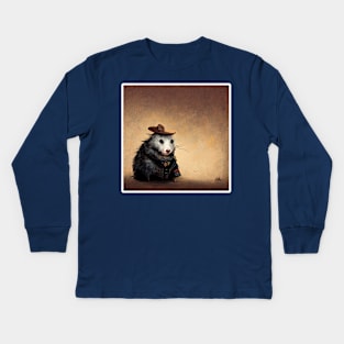 Opossum Sheriff Kids Long Sleeve T-Shirt